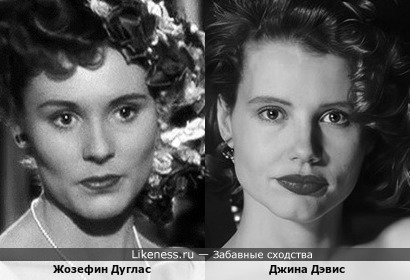 Джина Дэвис и Жозефин Дуглас в "Страхе смерти" (А.Хичкок, 1950)