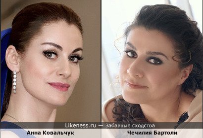 Анна Ковальчук и Чечилия Бартоли, знаменитая итальянская оперная певица, обладающая редким голосом