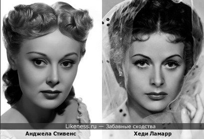 Актрисы Анджела Стивенс и Хеди Ламарр показались мне похожими