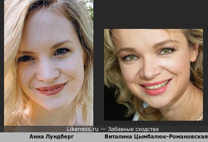 Шведская актриса Анна Лундберг и Виталина Цымбалюк-Романовская