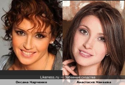 Оксана Марченко и Анастасия Макеева