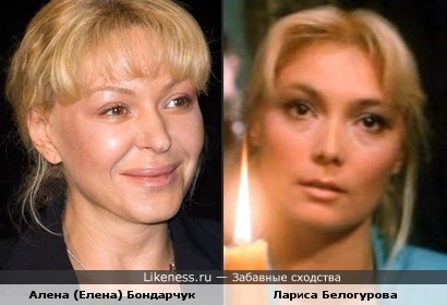 Актрисы Алена (Елена) Бондарчук и Лариса Белогурова