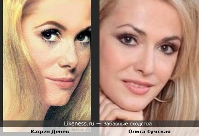 Актрисы Катрин Денев и Ольга Сумская