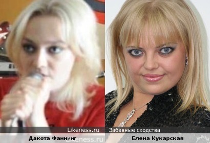 Дакота Фаннинг и Елена Кукарская