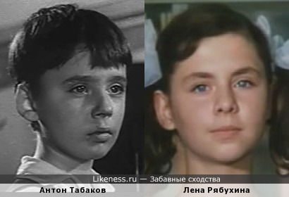 Актеры-дети Антон Табаков и Лена Рябухина