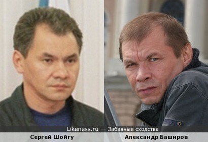 Сергей Шойгу и Александр Баширов