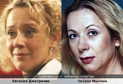 Актрисы Евгения Дмитриева и Оксана Мысина