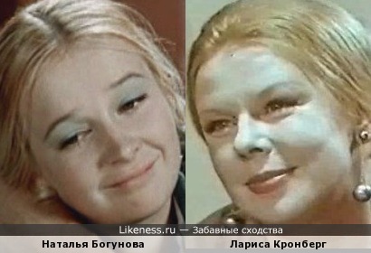 Актрисы Наталья Богунова и Лариса Кронберг (Соболевская)