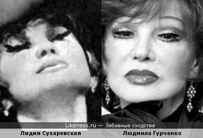 Актрисы Лидия Сухаревская и Людмила Гурченко