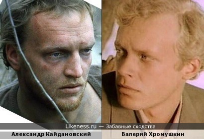 Актеры Александр Кайдановский и Валерий Хромушкин