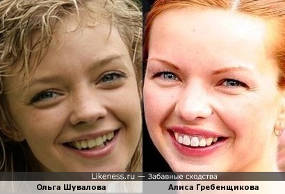 Актрисы Ольга Шувалова и Алиса Гребенщикова