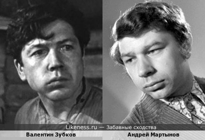Валентин Зубков похож на Андрея Мартынова