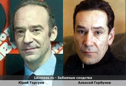 Юрий Торсуев похож на Алексея Горбунова