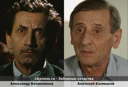 Александр Бениаминов и Анатолий Калмыков похожи