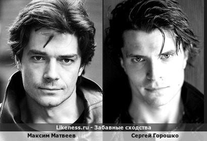 Максим Матвеев и Сергей Горошко похожи
