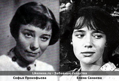 Софья Прокофьева и Елена Санаева похожи