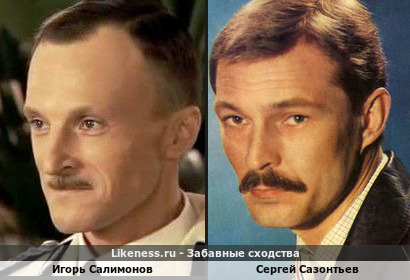 Игорь Салимонов похож на Сергея Сазонтьева