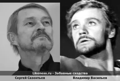 Сергей Сазонтьев похож на Владимира Васильева