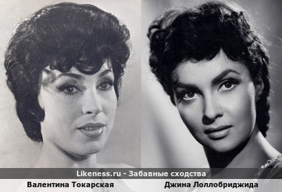Валентина Токарская похожа на Джину Лоллобриджиду