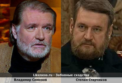 Владимир Симонов похож на Степана Старчикова