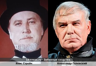 Янис Стрейч похож на Александра Галевского