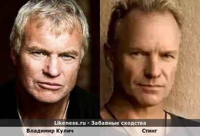 Владимир Кулич похож на Стинга
