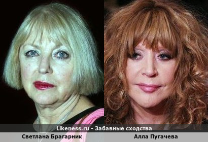Светлана Брагарник похожа на Аллу Пугачеву