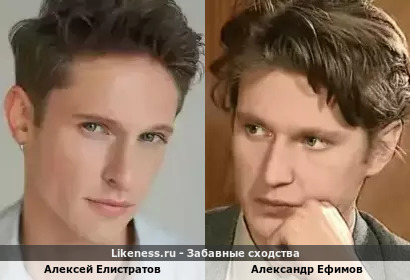 Алексей Елистратов похож на Александра Ефимова