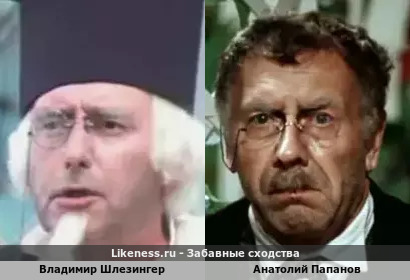 Владимир Шлезингер похож на Анатолия Папанова