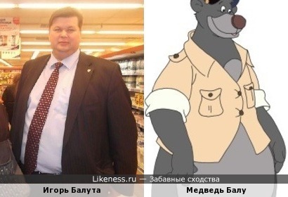 Игорь Балута похож на медведя Балу