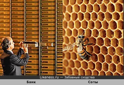 Банковские ячейки и пчелиные соты