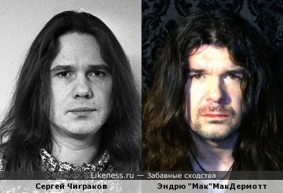 Музыкант Сергей Чиграков похож на Музыканта Эндрю МакДермотта