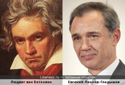 Людвиг ван Бетховен и Евгений Леонов-Гладышев.