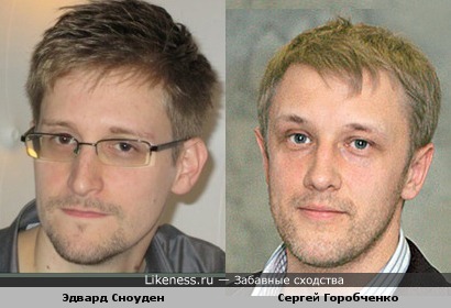 Сноуден похож на Сергея Горобченко