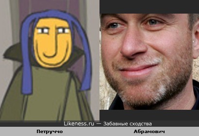 Роман Абрамович похож улыбкой на Петруччо из мультфильма