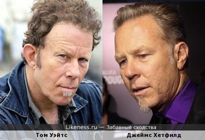 Том Уэйтс и Джеймс Хетфилд (Metallica - вокал, гитара)