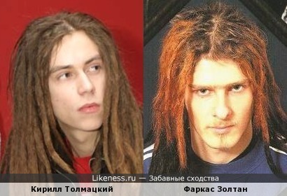 Кирилл Толмацкий (Децл) и Йозеф Сакас (Ektomorf - вокал, гитара)