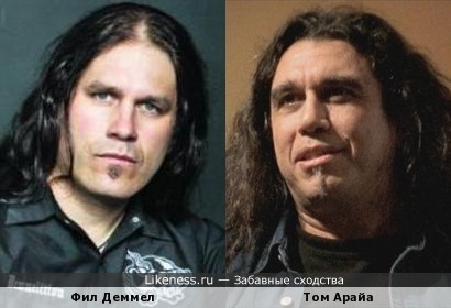 Фил Деммел (Machine Head - гитарист) и Том Арайа (Slayer - вокал, бас-гитара)