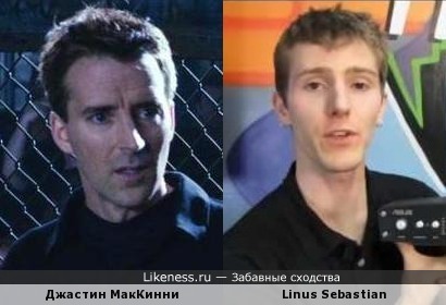 Джастин МакКинни (Толстяк на ринге) и обзорщик техники Linus Sebastian