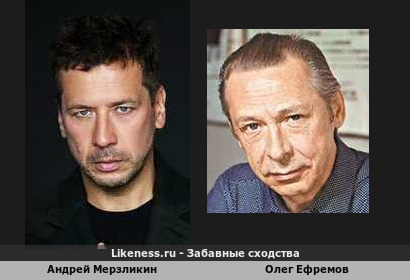 Андрей Мерзликин похож на Олега Ефремова