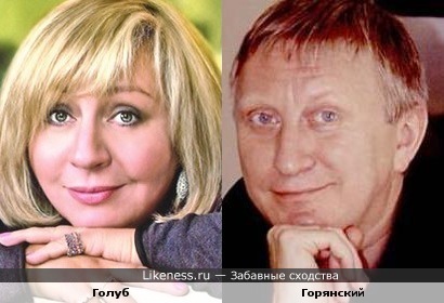 Марина Голуб и Владимир Горянский похожи
