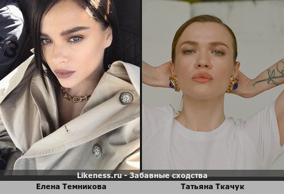Елена Темникова похожа на Татьяну Ткачук