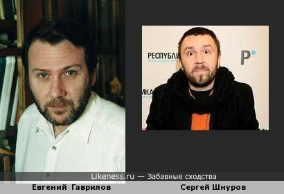 Сергей Шнуров похож Евгения Ганелина