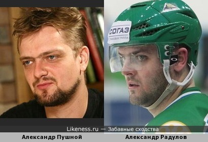 Александр Радулов похож на Александра Пушного