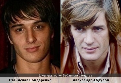 Бондаренко похож на молодого Абдулова