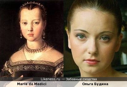 Юная Ольга Будина напомнила Марию Медичи с портрета Аньоло Бронзино