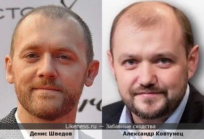 Денис Шведов похож на Александра Ковтунца