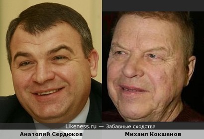 Анатолий Сердюков и Михаил Кокшенов