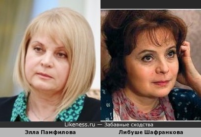 Элла Памфилова и Либуше Шафранкова (Libuse Safrankova)