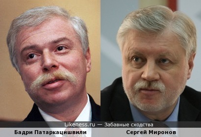 Бадри Патаркацишвили и Сергей Миронов
